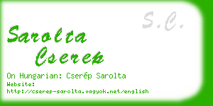 sarolta cserep business card