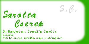 sarolta cserep business card